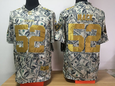 Nike Raiders 52 Khalil Mack Grey US Dollar Fashion Limited Jersey Nike Raiders 52 Khalil Mack Grey US Dollar Fashion Limited Jersey