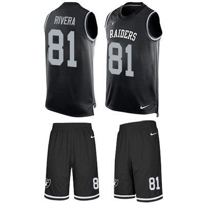 Nike Raiders #81 Mychal Rivera Black Team Color Men's Stitched NFL Limited Tank Top Suit Jersey Nike Raiders #81 Mychal Rivera Black Team Color Men's Stitched NFL Limited Tank Top Suit Jersey