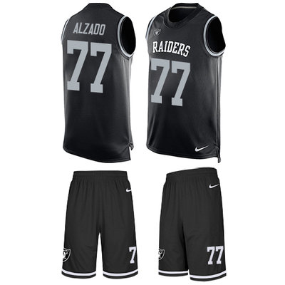 Nike Raiders #77 Lyle Alzado Black Team Color Men's Stitched NFL Limited Tank Top Suit Jersey Nike Raiders #77 Lyle Alzado Black Team Color Men's Stitched NFL Limited Tank Top Suit Jersey