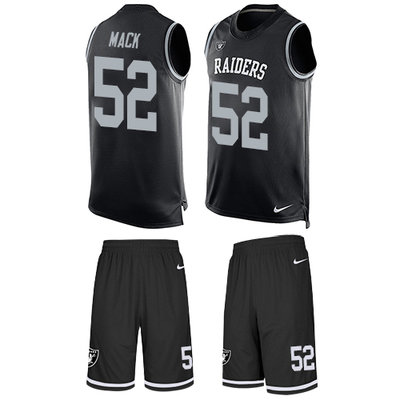 Nike Raiders #52 Khalil Mack Black Team Color Men's Stitched NFL Limited Tank Top Suit Jersey Nike Raiders #52 Khalil Mack Black Team Color Men's Stitched NFL Limited Tank Top Suit Jersey