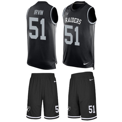 Nike Raiders #51 Bruce Irvin Black Team Color Men's Stitched NFL Limited Tank Top Suit Jersey Nike Raiders #51 Bruce Irvin Black Team Color Men's Stitched NFL Limited Tank Top Suit Jersey