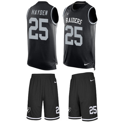 Nike Raiders #25 D.J. Hayden Black Team Color Men's Stitched NFL Limited Tank Top Suit Jersey Nike Raiders #25 D.J. Hayden Black Team Color Men's Stitched NFL Limited Tank Top Suit Jersey