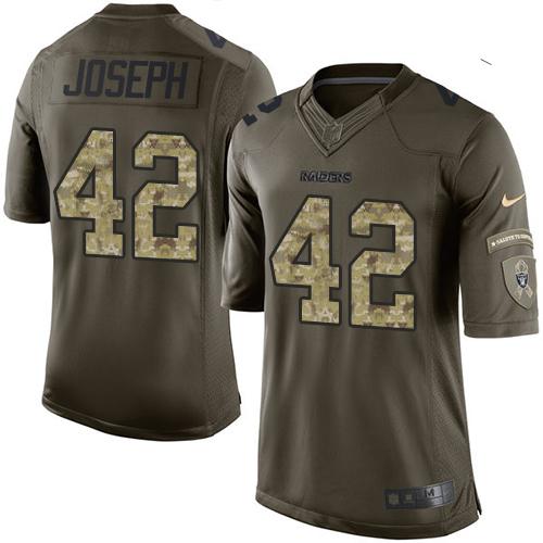 Nike Raiders #42 Karl Joseph Green Men's Stitched NFL Limited Salute to Service Jersey Nike Raiders #42 Karl Joseph Green Men's Stitched NFL Limited Salute to Service Jersey