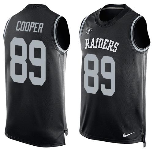 Nike Raiders #89 Amari Cooper Black Team Color Men's Stitched NFL Limited Tank Top Jersey Nike Raiders #89 Amari Cooper Black Team Color Men's Stitched NFL Limited Tank Top Jersey