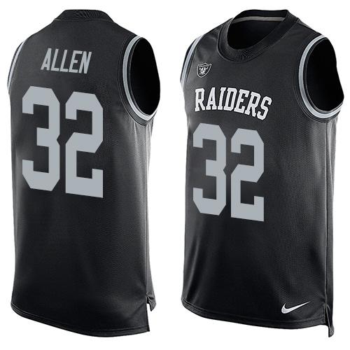Nike Raiders #32 Marcus Allen Black Team Color Men's Stitched NFL Limited Tank Top Jersey Nike Raiders #32 Marcus Allen Black Team Color Men's Stitched NFL Limited Tank Top Jersey