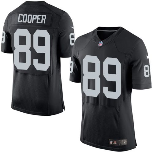 Nike Raiders #89 Amari Cooper Black Team Color Men's Stitched NFL New Elite Jersey Nike Raiders #89 Amari Cooper Black Team Color Men's Stitched NFL New Elite Jersey