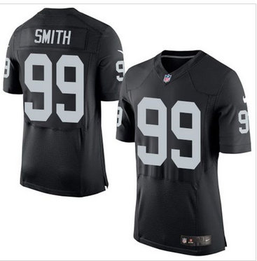 Nike Oakland Raiders #99 Aldon Smith Black Team Color Men's Stitched NFL New Elite Jersey Nike Oakland Raiders #99 Aldon Smith Black Team Color Men's Stitched NFL New Elite Jersey