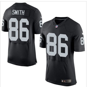 Nike Oakland Raiders #86 Lee Smith Black Team Color Men's Stitched NFL New Elite Jersey Nike Oakland Raiders #86 Lee Smith Black Team Color Men's Stitched NFL New Elite Jersey