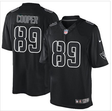 Nike Oakland Raiders #89 Amari Cooper Black Men's Stitched NFL Impact Limited Jersey Nike Oakland Raiders #89 Amari Cooper Black Men's Stitched NFL Impact Limited Jersey