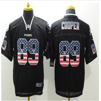 New Okaland Raiders #89 Amari Cooper Black Men's Stitched NFL Elite USA Flag Fashion Jersey New Okaland Raiders #89 Amari Cooper Black Men's Stitched NFL Elite USA Flag Fashion Jersey
