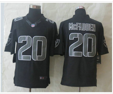New Oakland Raiders #20 Darren McFadden Impact Limited Black Jerseys
