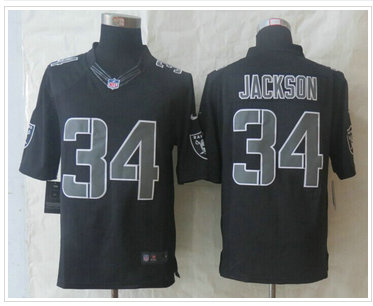 New Oakland Raiders #34 Bo Jackson Impact Limited Black Jerseys