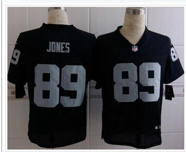 New Oakland Raiders #89 James Jones Black Team Color NFL Elite Jersey