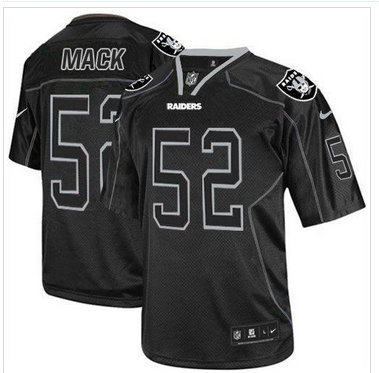 NEW Oakland Raiders #52 Khalil Mack Lights Out Black NFL Elite Jersey NEW Oakland Raiders #52 Khalil Mack Lights Out Black NFL Elite Jersey