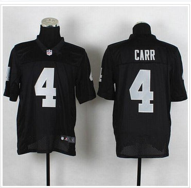 Oakland Raiders #4 Derek Carr Black Team Color NFL Elite Jersey Oakland Raiders #4 Derek Carr Black Team Color NFL Elite Jersey