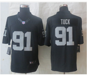 NEW Oakland Raiders #91 Justin Tuck Black NFL Limited Jersey NEW Oakland Raiders #91 Justin Tuck Black NFL Limited Jersey