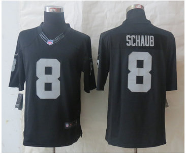 NEW Oakland Raiders #8 Matt Schaub Black NFL Limited Jersey NEW Oakland Raiders #8 Matt Schaub Black NFL Limited Jersey