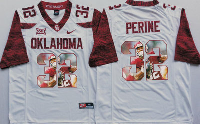 Oklahoma Sooners 32 Samaje Perine White Portrait Number College Jersey Oklahoma Sooners 32 Samaje Perine White Portrait Number College Jersey