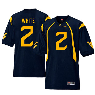 West Virginia Mountaineers 2 Ka'Raun White Navy College Football Jersey West Virginia Mountaineers 2 Ka'Raun White Navy College Football Jersey