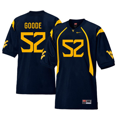 West Virginia Mountaineers 52 Najee Goode Navy College Football Jersey West Virginia Mountaineers 52 Najee Goode Navy College Football Jersey