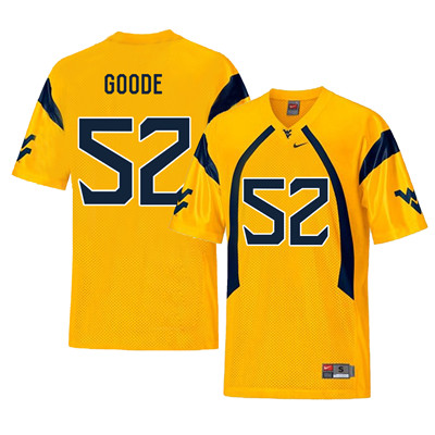West Virginia Mountaineers 52 Najee Goode Gold College Football Jersey West Virginia Mountaineers 52 Najee Goode Gold College Football Jersey