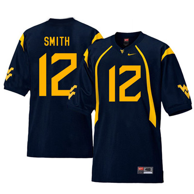 West Virginia Mountaineers 12 Geno Smith Navy College Football Jersey West Virginia Mountaineers 12 Geno Smith Navy College Football Jersey