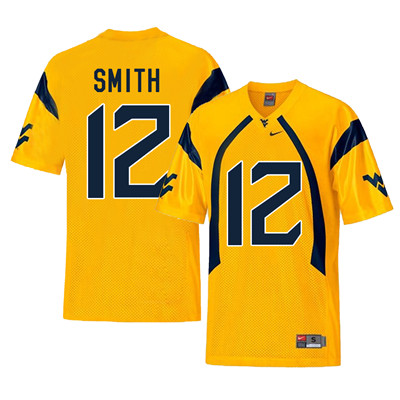 West Virginia Mountaineers 12 Geno Smith Gold College Football Jersey West Virginia Mountaineers 12 Geno Smith Gold College Football Jersey