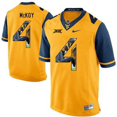 West Virginia Mountaineers Gold Kennedy McKoy College Football Portrait Jersey West Virginia Mountaineers Gold Kennedy McKoy College Football Portrait Jersey