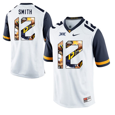 West Virginia Mountaineers White Geno Smith College Football Portrait Jersey West Virginia Mountaineers White Geno Smith College Football Portrait Jersey