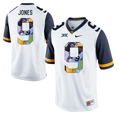 West Virginia Mountaineers White Adam Jones College Football Portrait Jersey West Virginia Mountaineers White Adam Jones College Football Portrait Jersey