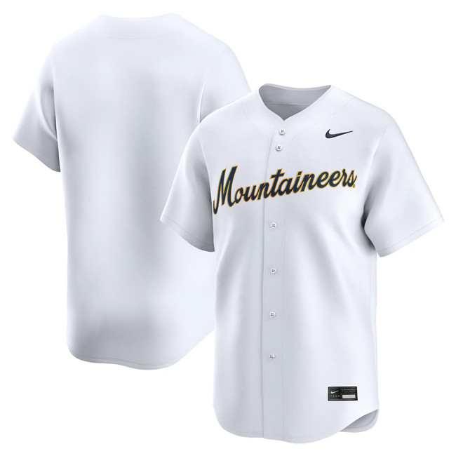 Men's West Virginia Mountaineers ACTIVE PLAYER Custom White Limited Stitched Baseball Jersey