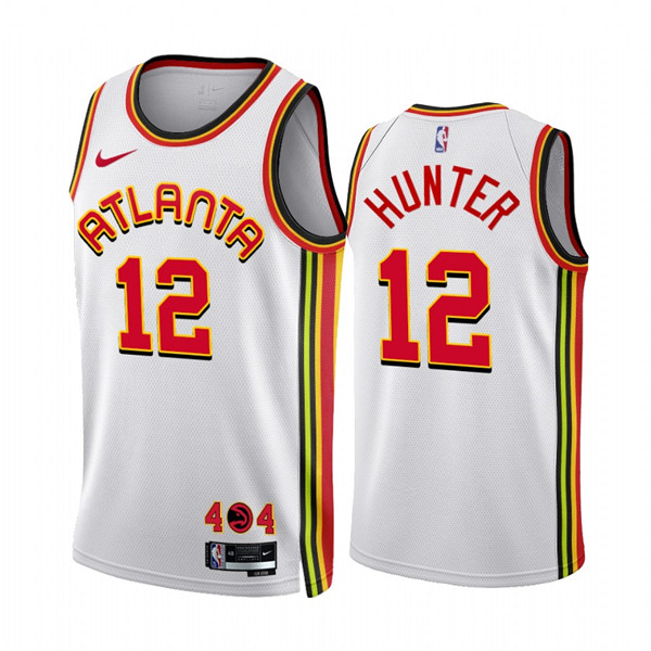 Men's Atlanta Hawks #12 De'Andre Hunter 2022 23 White Association Edition Stitched Jersey Men's Atlanta Hawks #12 De'Andre Hunter 2022 23 White Association Edition Stitched Jersey
