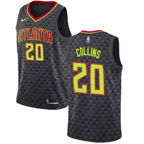 Nike Hawks #20 John Collins Black NBA Swingman Icon Edition Jersey Nike Hawks #20 John Collins Black NBA Swingman Icon Edition Jersey