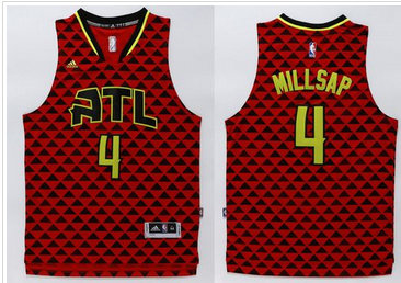 Atlanta Hawks #4 Paul Millsap Red Swingman Stitched NBA Jersey Atlanta Hawks #4 Paul Millsap Red Swingman Stitched NBA Jersey