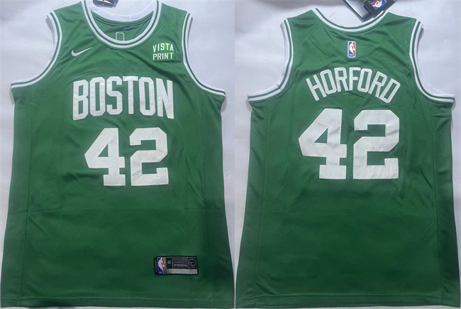 Men's Boston Celtics #42 Al Horford Green Icon Edition Stitched Basketball Jersey Men's Boston Celtics #42 Al Horford Green Icon Edition Stitched Basketball Jersey