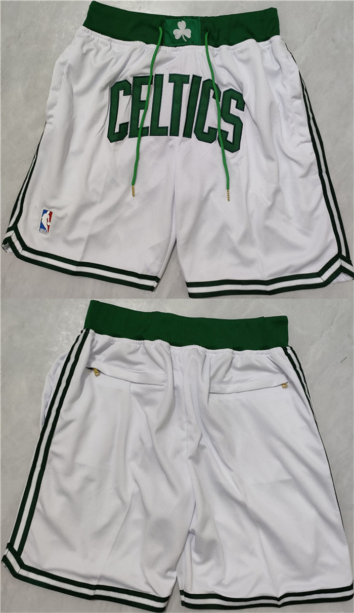 Men's Boston Celtics White Shorts (Run Small) Men's Boston Celtics White Shorts (Run Small)