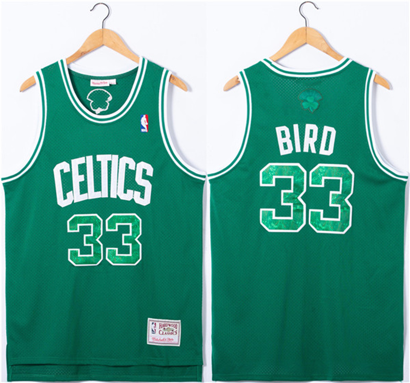 Men's Boston Celtics #33 Larry Bird Green Throwback Basketball Jersey Men's Boston Celtics #33 Larry Bird Green Throwback Basketball Jersey