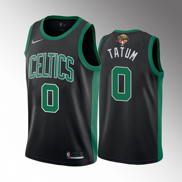 Men's Boston Celtics #0 Jayson Tatum 2022 Black NBA Finals Stitched Jersey Men's Boston Celtics #0 Jayson Tatum 2022 Black NBA Finals Stitched Jersey