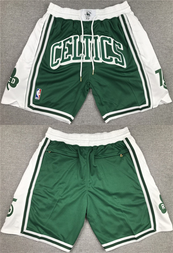 Men's Boston Celtics White-Green Shorts (Run Small) Men's Boston Celtics White-Green Shorts (Run Small)