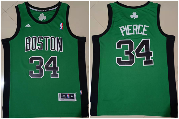Men's Boston Celtics #34 Paul Pierce Green Stitched Jersey Men's Boston Celtics #34 Paul Pierce Green Stitched Jersey