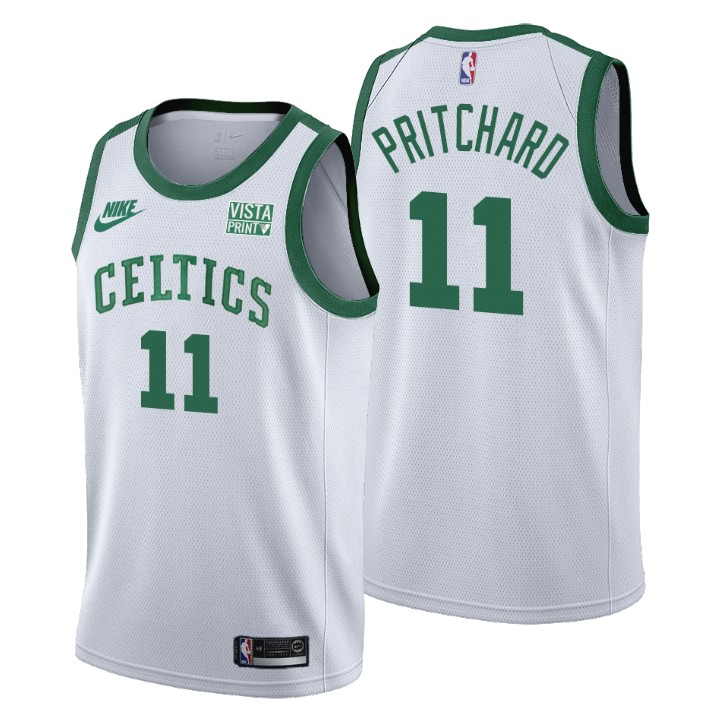 Boston Celtics #11 Payton Pritchard Men's Nike Releases Classic Edition NBA 75th Anniversary Jersey White Boston Celtics #11 Payton Pritchard Men's Nike Releases Classic Edition NBA 75th Anniversary Jersey White