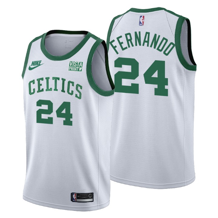 Boston Celtics #24 Bruno Fernando Men's Nike Releases Classic Edition NBA 75th Anniversary Jersey White Boston Celtics #24 Bruno Fernando Men's Nike Releases Classic Edition NBA 75th Anniversary Jersey White
