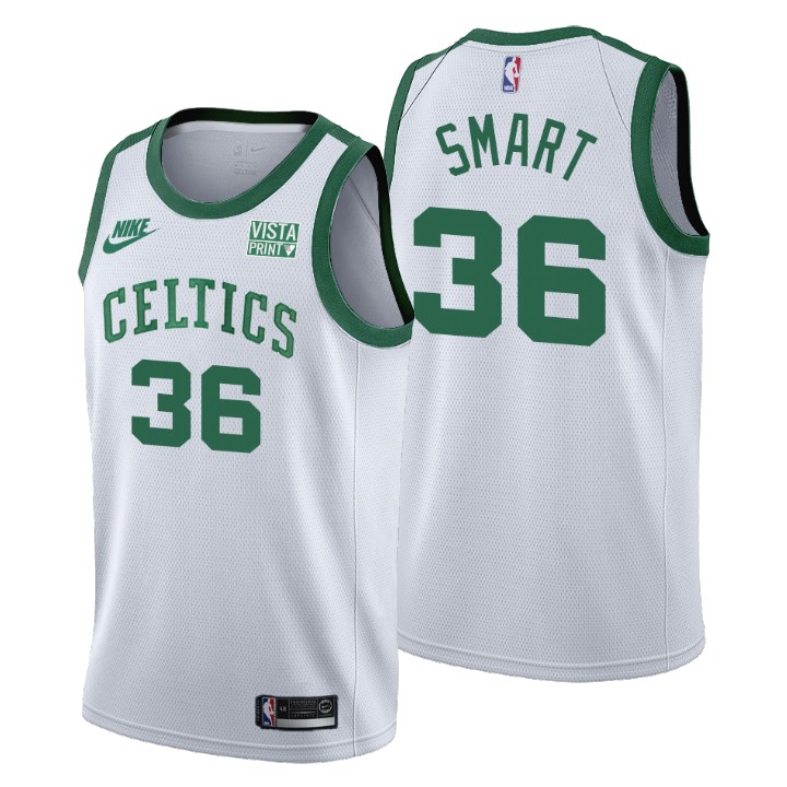 Boston Celtics #36 Marcus Smart Men's Nike Releases Classic Edition NBA 75th Anniversary Jersey White Boston Celtics #36 Marcus Smart Men's Nike Releases Classic Edition NBA 75th Anniversary Jersey White
