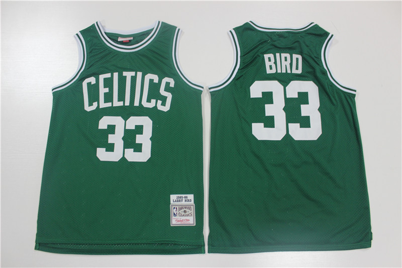 Celtics 33 Larry Bird Green 1985-86 Hardwood Classics Jersey Celtics 33 Larry Bird Green 1985-86 Hardwood Classics Jersey