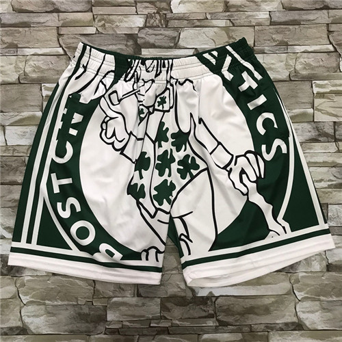 Celtics Green Black Big Face With Pocket Swingman Shorts Celtics Green Black Big Face With Pocket Swingman Shorts