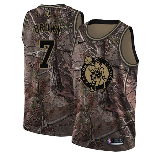 Nike Celtics #7 Jaylen Brown Camo NBA Swingman Realtree Collection Jersey