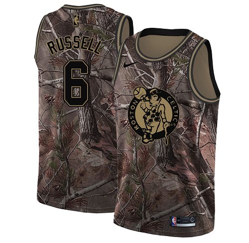Nike Celtics #6 Bill Russell Camo NBA Swingman Realtree