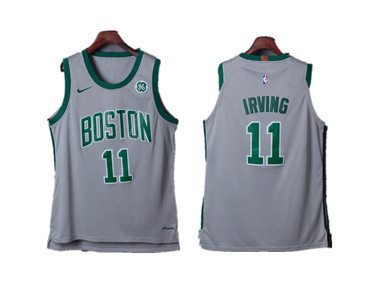 Nike Celtics #11 Kyrie Irving Gray City Edition Authentic Jersey Nike Celtics #11 Kyrie Irving Gray City Edition Authentic Jersey