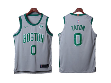Nike Celtics #0 Jayson Tatum Gray City Edition Authentic Jersey Nike Celtics #0 Jayson Tatum Gray City Edition Authentic Jersey
