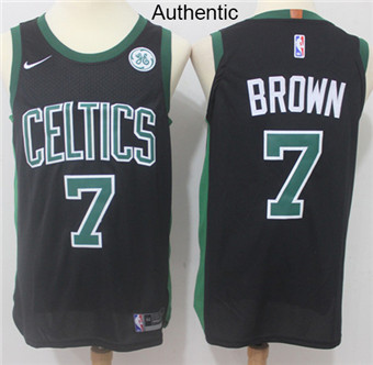 Nike Celtics #7 Jaylen Brown Black NBA Authentic Statement Edition Jersey Nike Celtics #7 Jaylen Brown Black NBA Authentic Statement Edition Jersey
